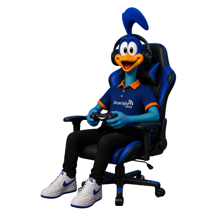 Mascote gamer da Aracaju Web